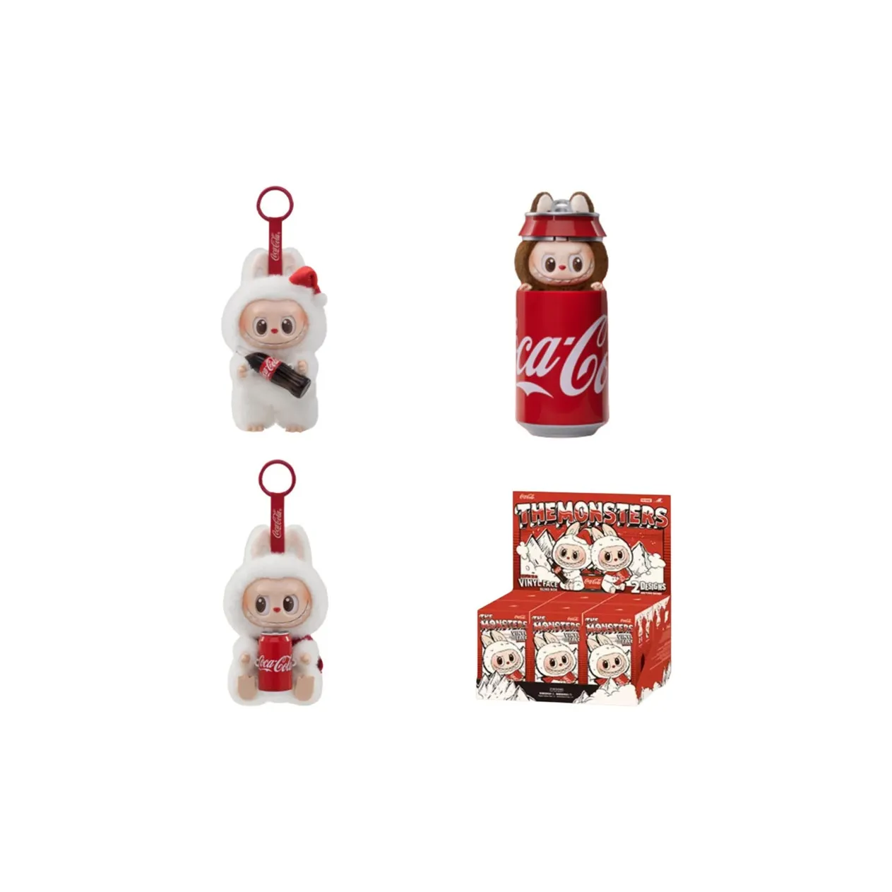 Pop Mart POP MART x Coca-Cola/Coca-Cola LABUBU vinyl doll blind box single blind box/whole box 6 pieces