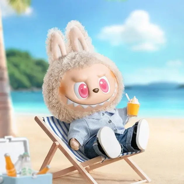 Pop Mart POP MART LABUBU THEMONSTERS-FLIPWITH ME Jet Plush Doll Cute Summer Series Trendy Doll 40cm - Image 4
