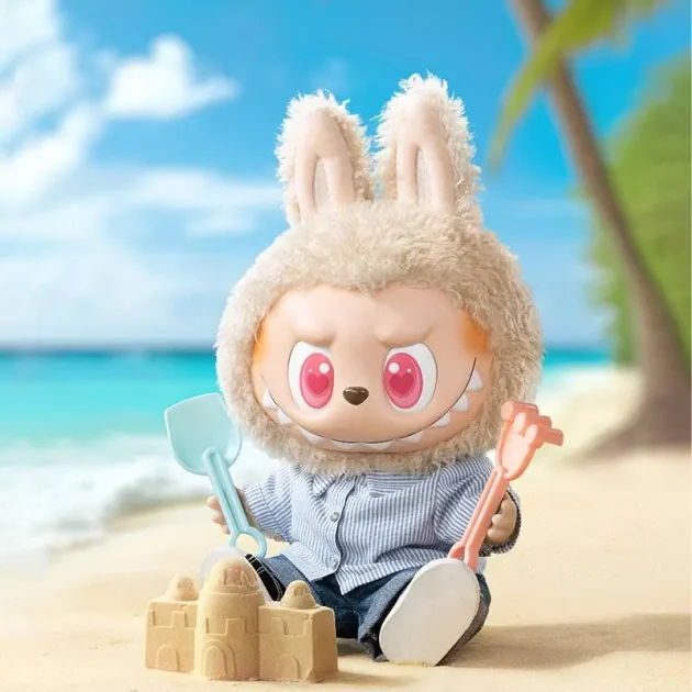 Pop Mart POP MART LABUBU THEMONSTERS-FLIPWITH ME Jet Plush Doll Cute Summer Series Trendy Doll 40cm - Image 5
