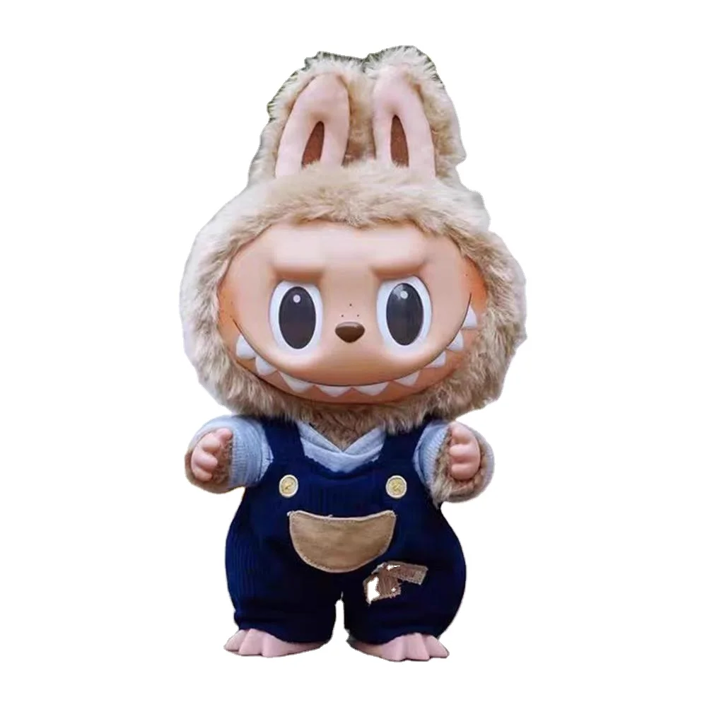 Authentic Bubble Mart Trendy Toy Time Chill Labubu Vinyl Plush Doll Hand-Made PVC Blind Box Ornament Surprise Feature Frozen
