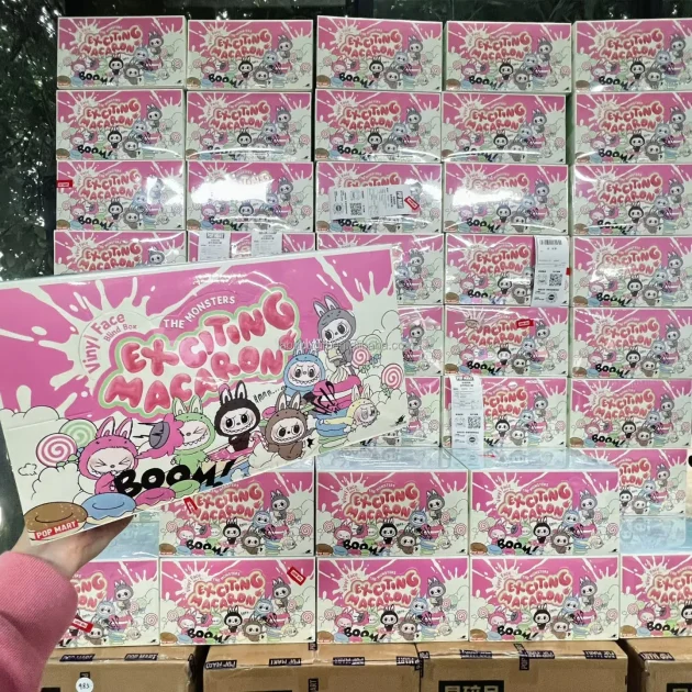 Wholesale Bubble Matt Authentic LaBuBu Popmart Original Heartbeat Macaron Vinyl Doll Face Series Blind Box Fashion Toy Figure - Image 3