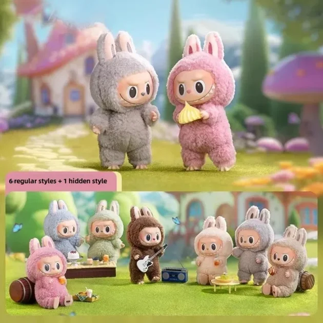 Ready Stock Trendy Labubu Bubble Blind Box PVC Vinyl Face Macaron Birthday Gift Japanese Anime Figure Stuffed Toy - Image 6