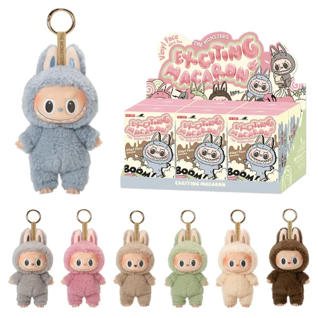 POPMART Bubble Mart LABUBU Labu Heart Macaron Vinyl Face Series PVC Toy Collectible Hand-held Blind Box