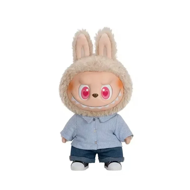 100% Original POP MART LABUBU POPMART Bubble Mart the MONSTERS FLIP WITH ME Vinyl Plush Male Big Doll Toy - Image 3