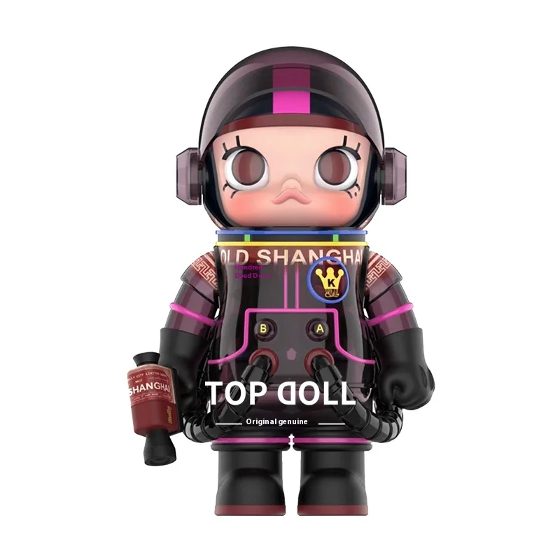 Bubble Mart Original SPACE MOLLY Series PVC Baby Ornaments Belle Gate MEGA Collection Large Tide Play Toy Figure Statues
