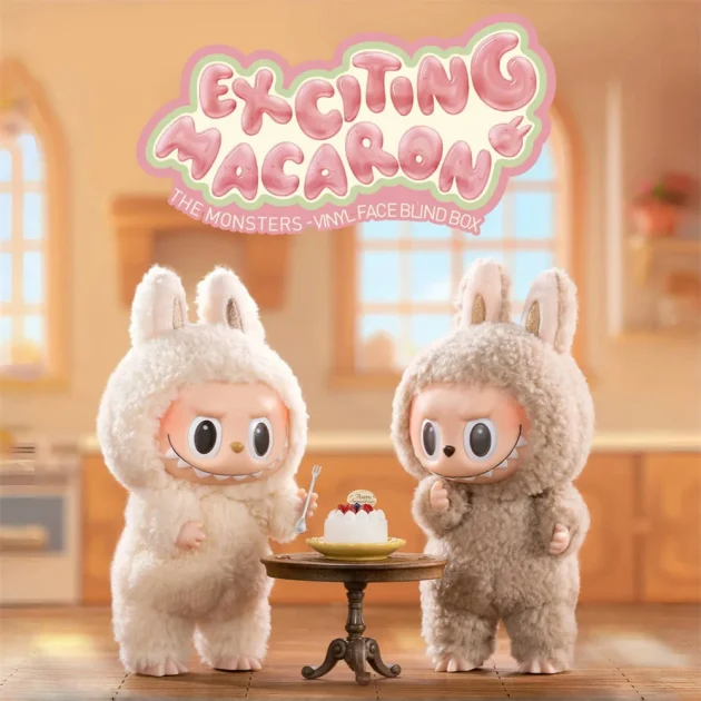 Labubus Originales Popmart the Monsters Exciting Macaron Plush Toys Mystery Boxes Labubu Doll Anime Action Figures - Image 2