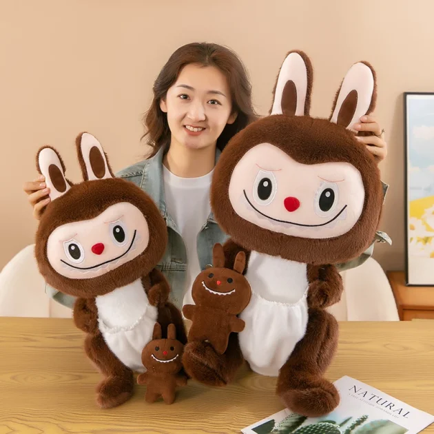 Wholesale New Bubble Mart Transformed Into Kangaroo Labubu Plush Toy Doll Children's Gift Foreign Trade - Image 2