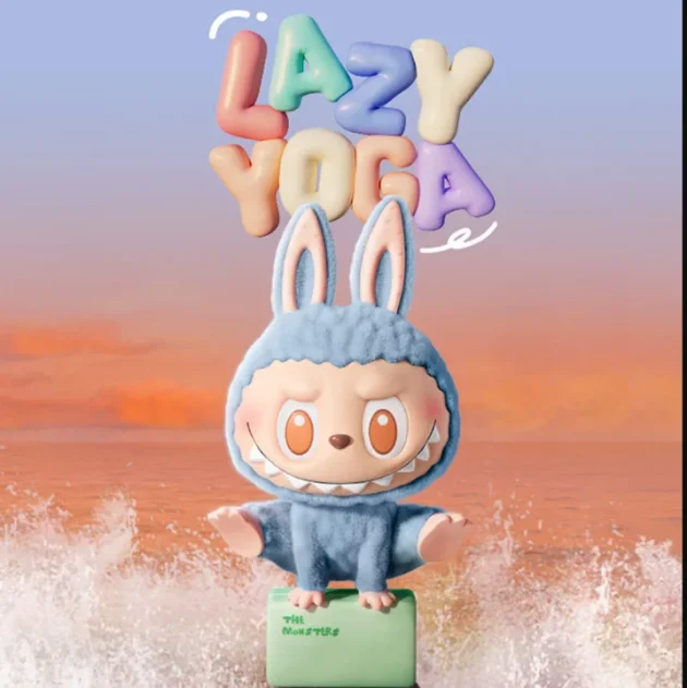 POPMART Bubble Mart the MONSTERS LABUBU Lazy Yoga Series Hand-made Labu Blind Box - Image 3