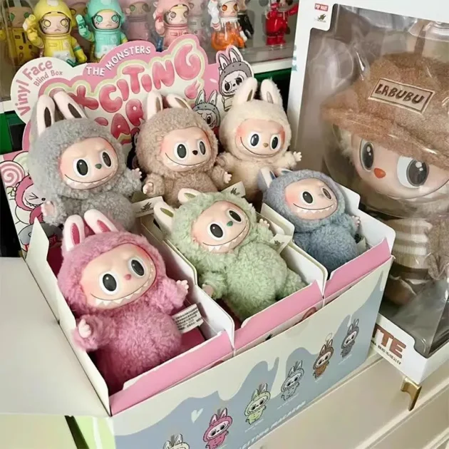 Ready Stock Trendy Labubu Bubble Blind Box PVC Vinyl Face Macaron Birthday Gift Japanese Anime Figure Stuffed Toy - Image 3