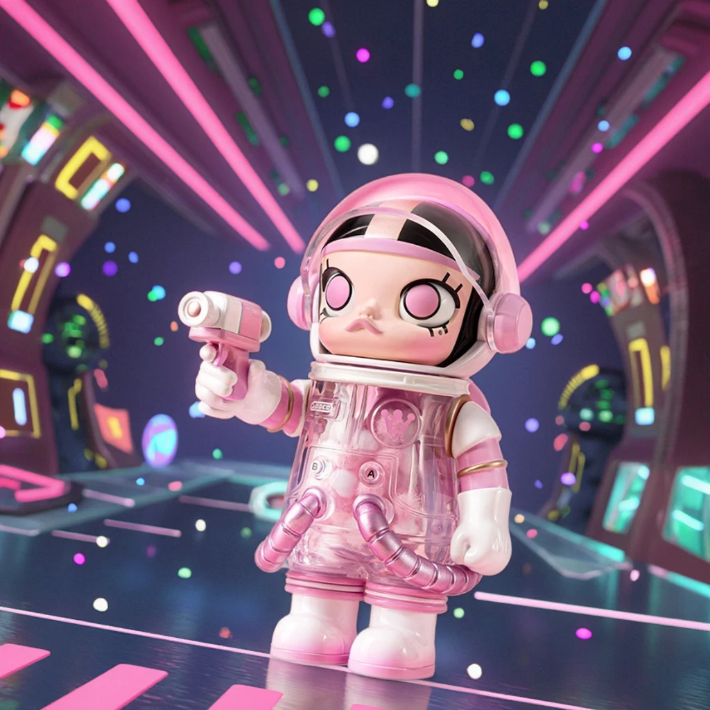 POPMART 100% Anniversary Series PVC Toy Bubble Mart MEGA SPACE MOLLY 3 Blind Box 520 Gift-Frozen Cinnamoroll 3 Collectible