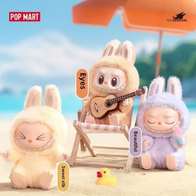 POPMART Bubble Mart LABUBU MONSTERS Sitting Party Customized PVC Vinyl Plush Blind Box for Animal Themed Anime Toy Collections - Image 2