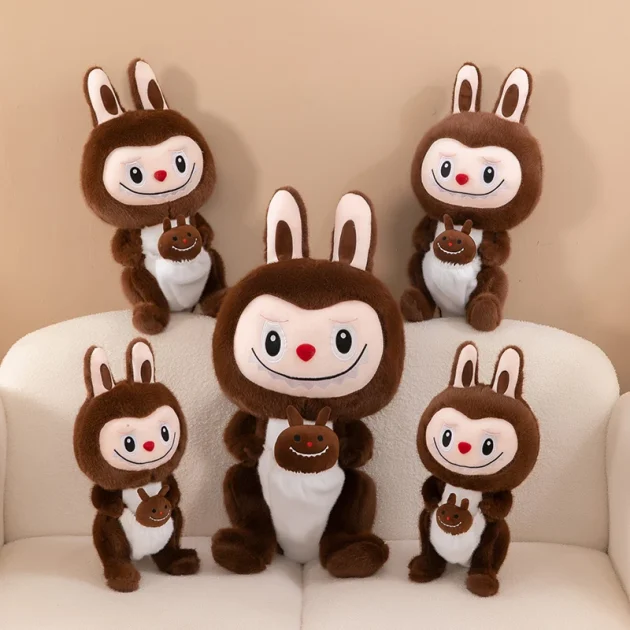 Wholesale New Bubble Mart Transformed Into Kangaroo Labubu Plush Toy Doll Children's Gift Foreign Trade - Image 3