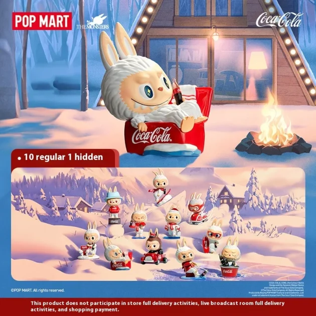 POPMART Bubble Mart Wholesale Kawaii Genuine Labubu Original V2 the Monsters Coco Cola Vinyl Plush Figure Toys Blind Box Gift - Image 3