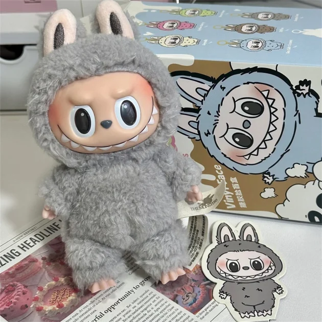 Labubus Originales Popmart the Monsters Exciting Macaron Plush Toys Mystery Boxes Labubu Doll Anime Action Figures - Image 5