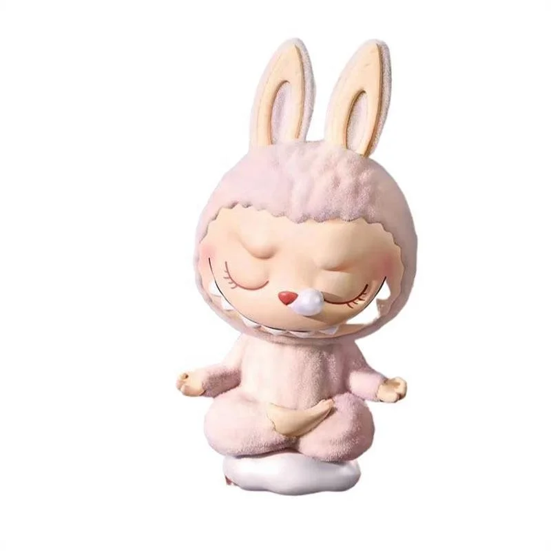 POPMART Bubble Mart the MONSTERS Lazy Yoga Series Blind Box LABUBU Hand-made