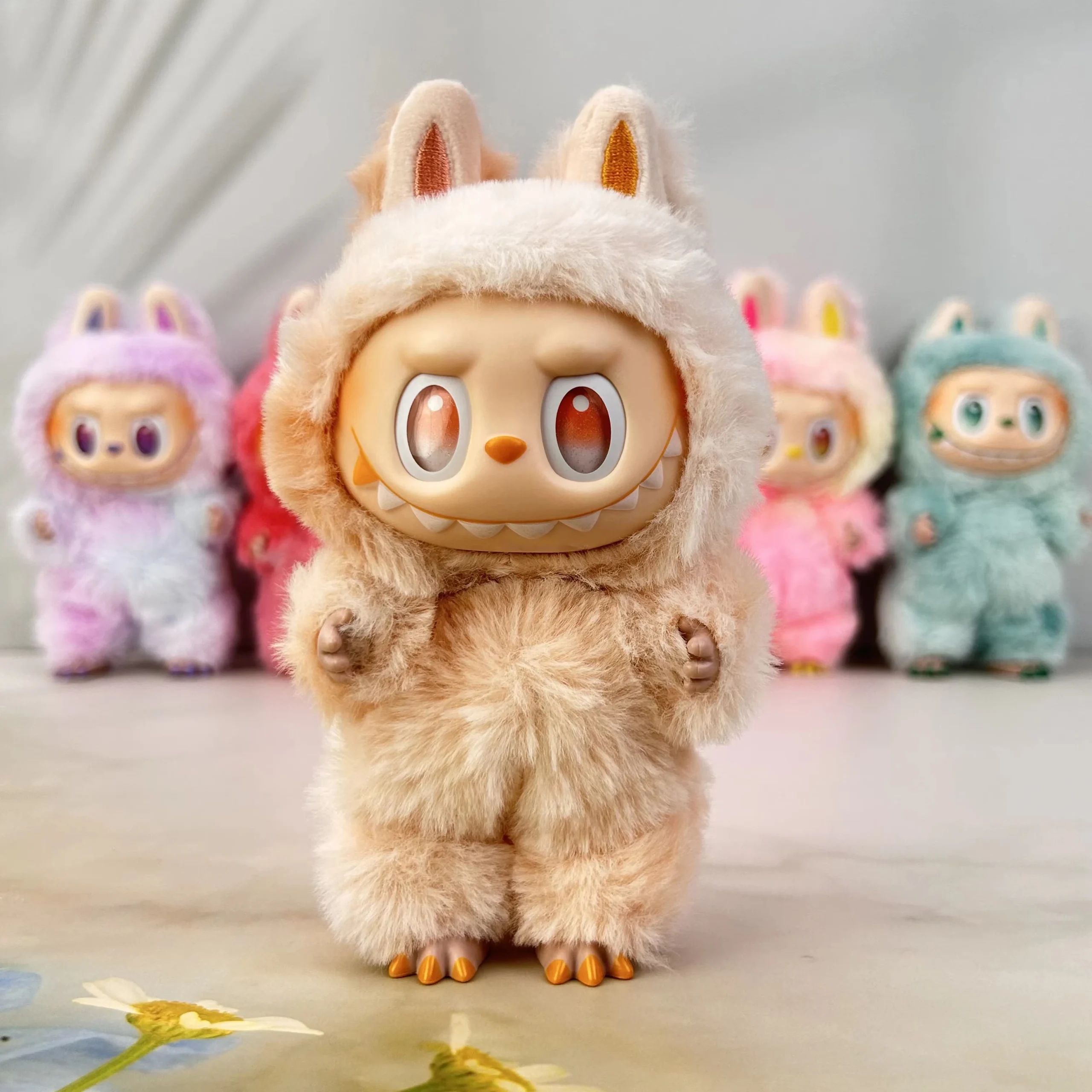 Most Popular POPMART LaBuBu V3 Bubble Mart Sit Party Vinyl Plush Blind Box Gift Ornaments