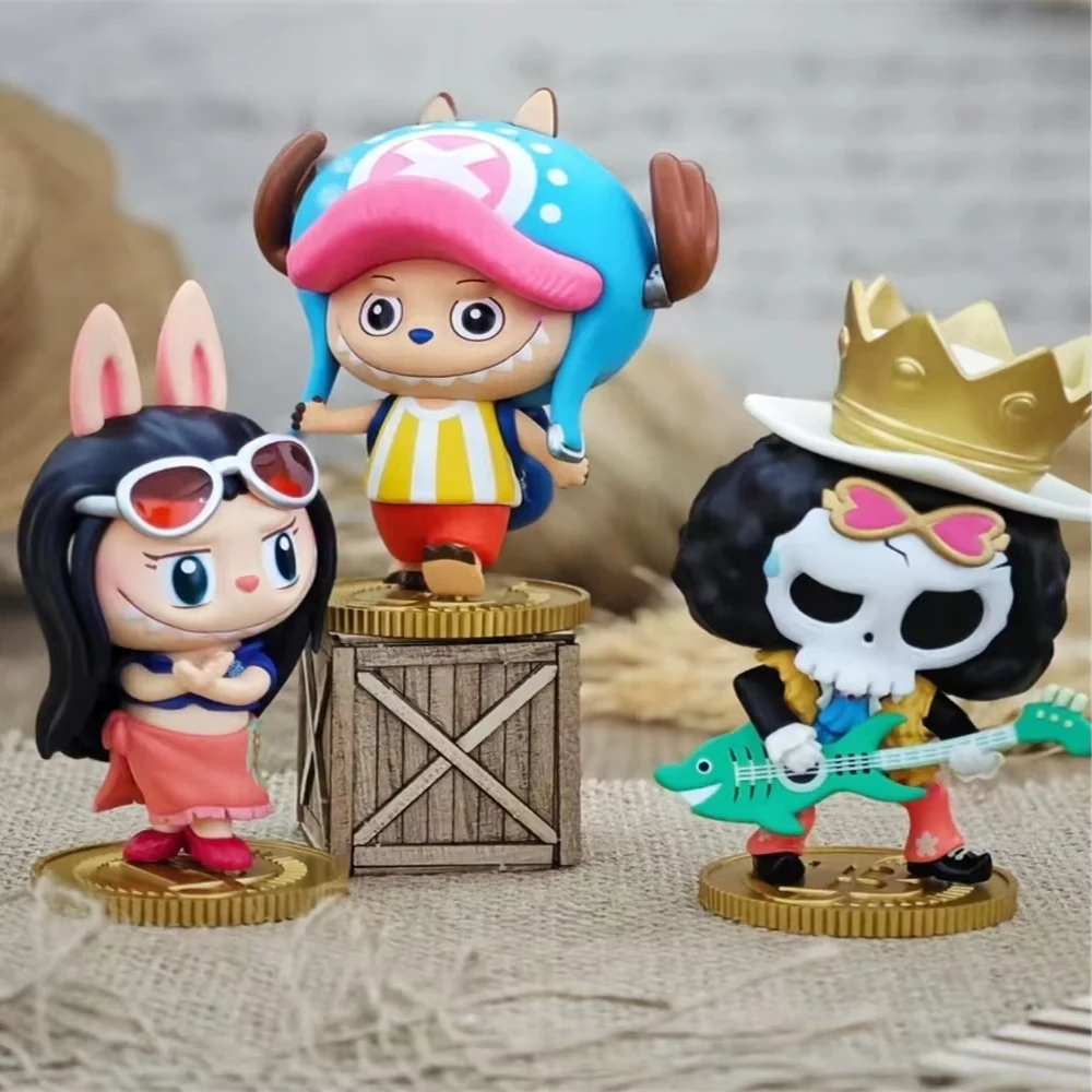 Crowdan LabubuOne Piece series Bubble Mart 100% genuine handmade blind box sailing series blind box labubu original popmart