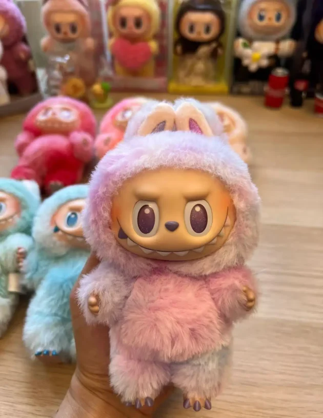 Labubu Third Generation Dolls Bubble Mart The Monster Vinyl Labubu Keychain - Image 4