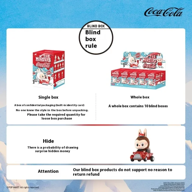 POPMART Bubble Mart Wholesale Kawaii Genuine Labubu Original V2 the Monsters Coco Cola Vinyl Plush Figure Toys Blind Box Gift - Image 4