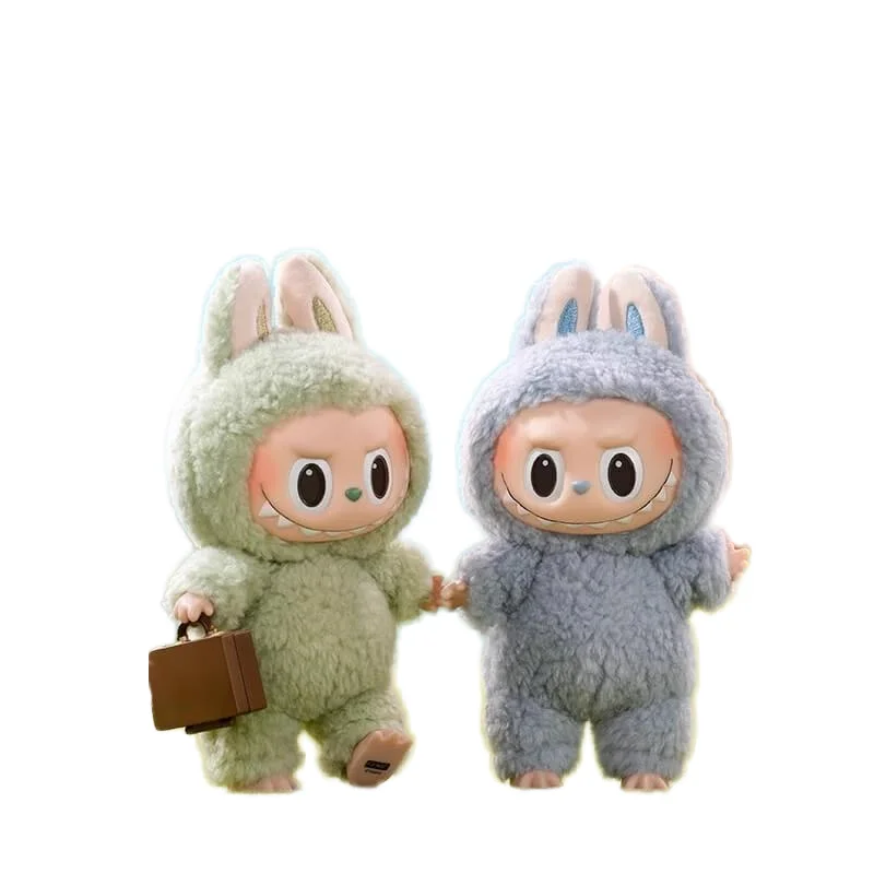 Labubu1.0  Blind Box  exciting  Macaron PVC Plush Figure Bag Pendant