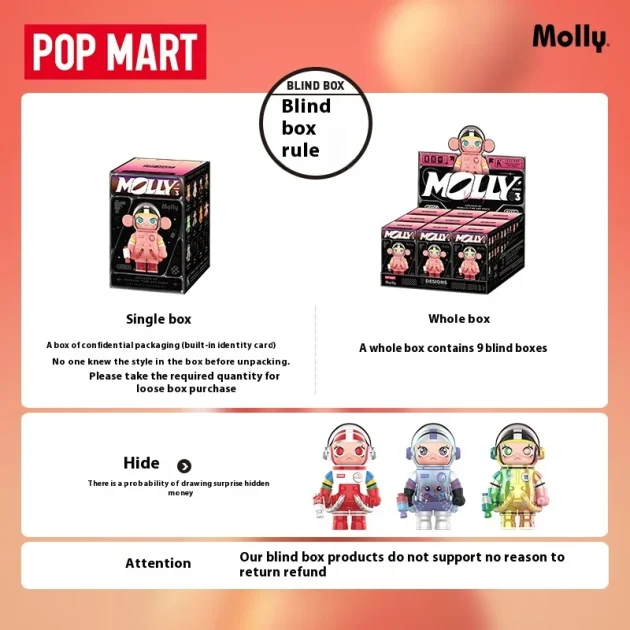 POPMART 100% Anniversary Series PVC Toy Bubble Mart MEGA SPACE MOLLY 3 Blind Box 520 Gift-Frozen Cinnamoroll 3 Collectible - Image 6