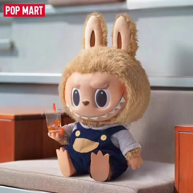 Authentic Bubble Mart Trendy Toy Time Chill Labubu Vinyl Plush Doll Hand-Made PVC Blind Box Ornament Surprise Feature Frozen - Image 3