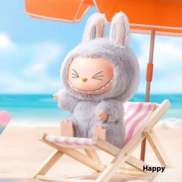 POPMART 2nd Generation Trendy Play Blind Box Labubu Sitting Party Vinyl Plush Frozen Animal Toys From Bubble Mart - Image 2