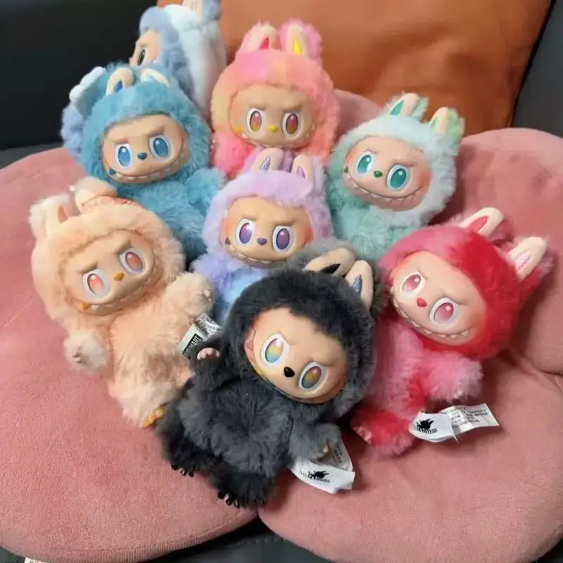 Labubu Third Generation Dolls Bubble Mart The Monster Vinyl Labubu Keychain