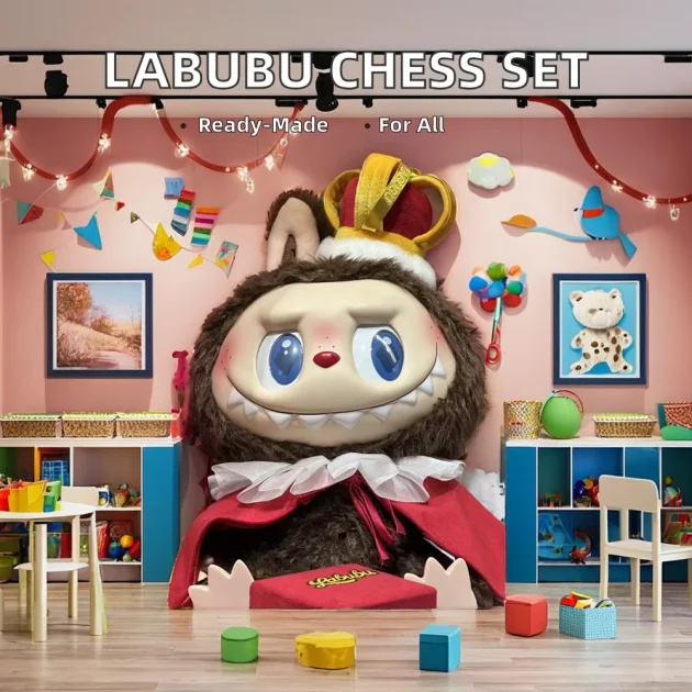 POPMART LABUBU PVC Cards King Vinyl Plush Adventure Mystery Boxes Bubble Mart Chess Collection for Boys - Image 2