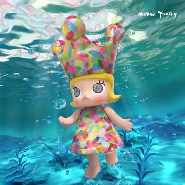 For Pop Mart Limited Edition 400% Mega Royal Molly Bubble Series Action Figure Genuine Cartoon Decor Model Toy Surprise Mystery - Image 3