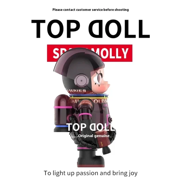 Bubble Mart Original SPACE MOLLY Series PVC Baby Ornaments Belle Gate MEGA Collection Large Tide Play Toy Figure Statues - Image 2